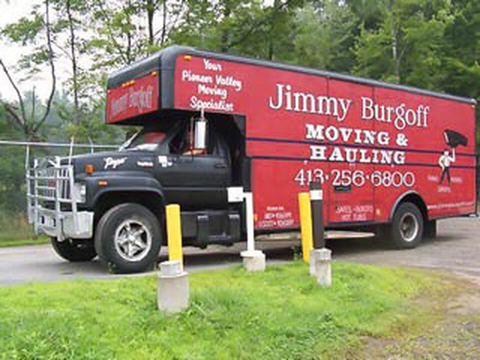 Moving truck loaded for a residential move